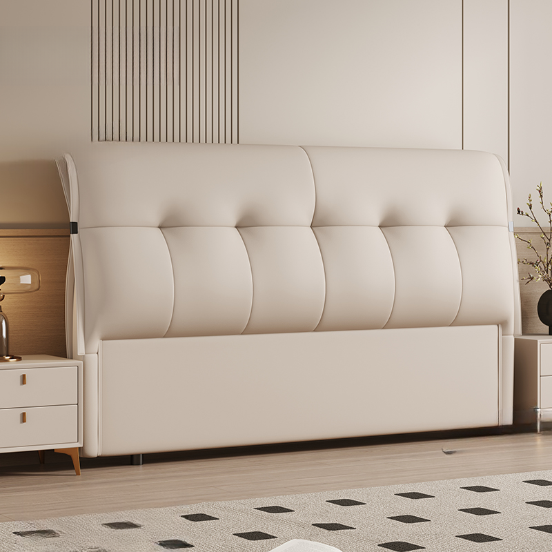 Simplistic Panel Headboard with No Distressing, Piled Tufted Rectangular Design for King/Queen/Full Bed, Sponge Upholstery Fill, Standard Height - image 10