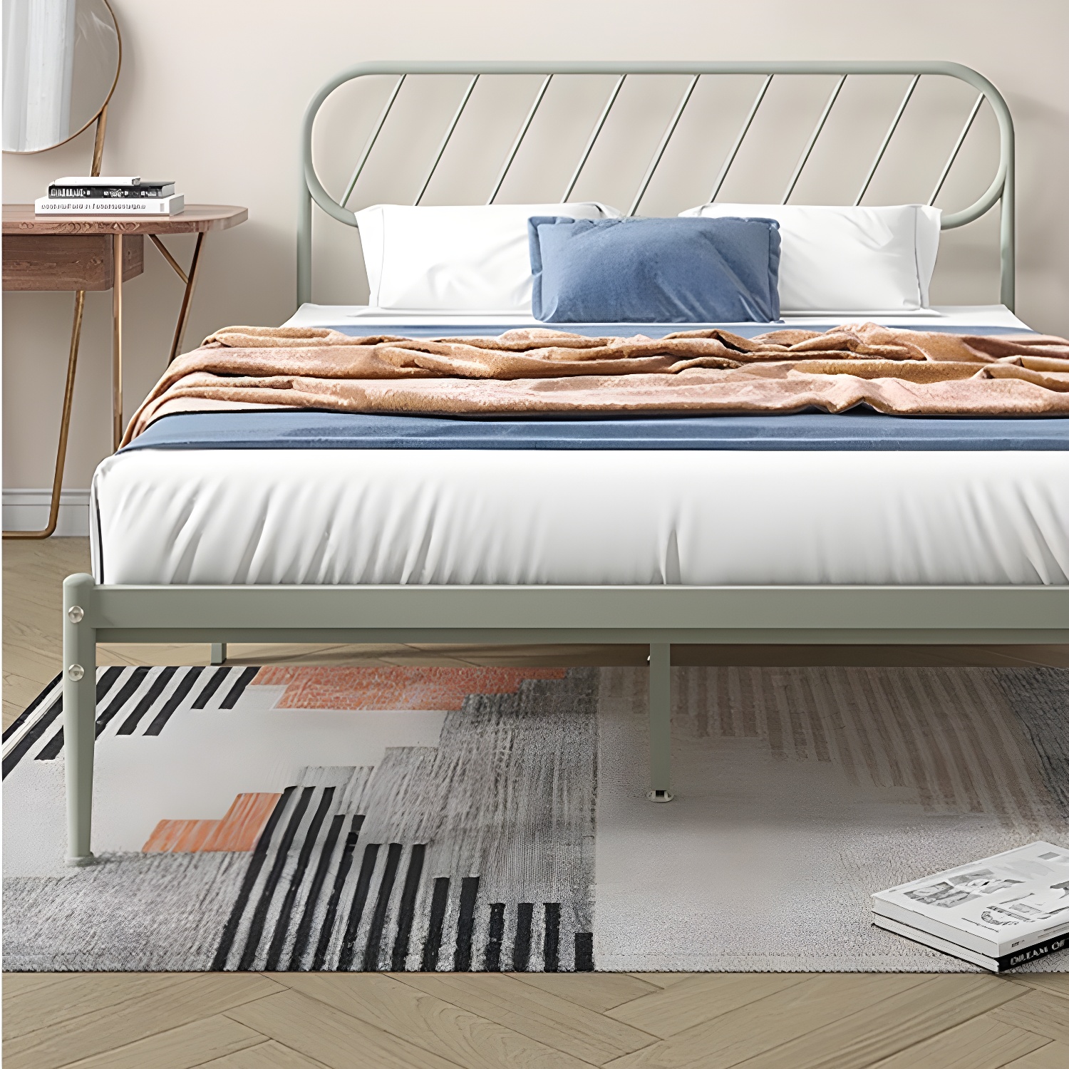Modern Simple Style Open-Frame Panel with Metal Frame and Leg - image 13
