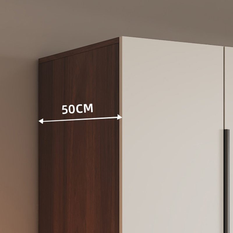 White Modish Manufactured Wood Independent Armoire Cabinet with Soft Close Drawer, Soft Close Door, and Interior Shelves - image 5