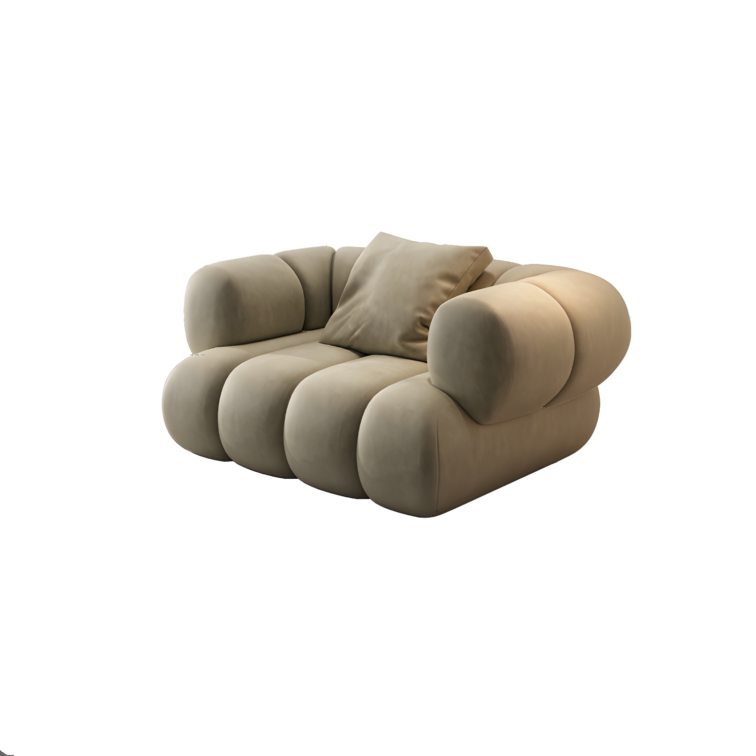 Scandinavian Green Sofa with Tuxedo Arm and Sewn Pillow Back - image 7