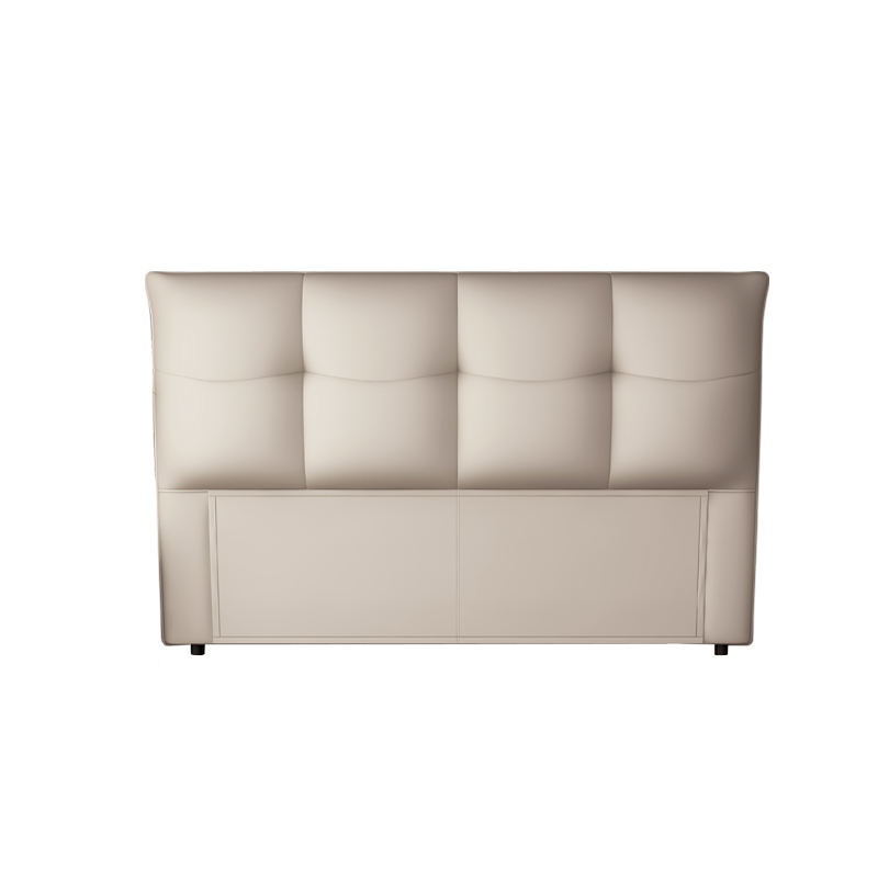 Elegant Pine Wood Full Bed with Tufted Panel Headboard, Rectangle Shape, Sponge Fill, and Standard Height Legs Included - image 3