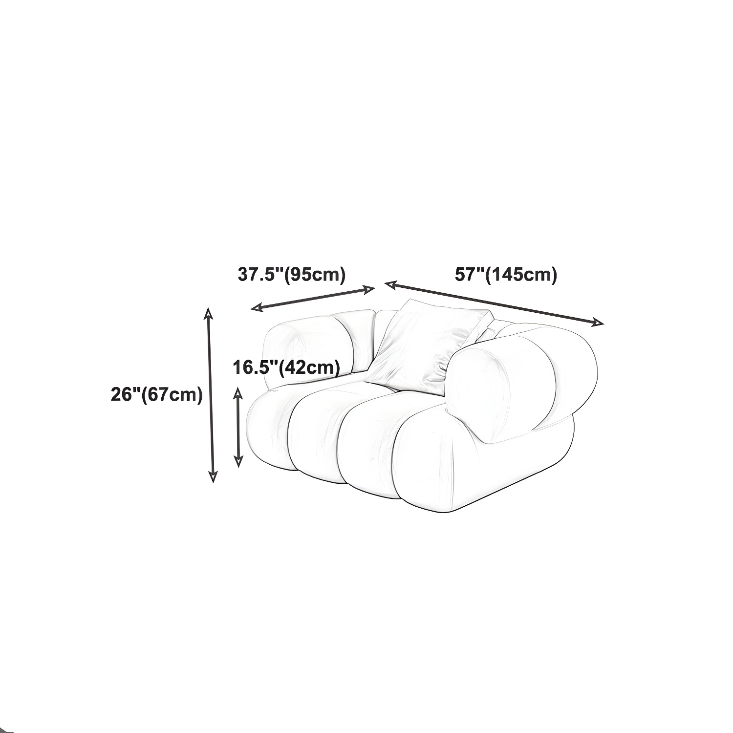 Scandinavian Green Sofa with Tuxedo Arm and Sewn Pillow Back - image 21