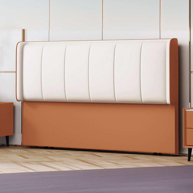 Modish No Distressing Timber Panel Headboard with Rectangle Shape for Full/Queen/Twin Bed, Featuring Sponge Upholstery and Standard Height - image 6