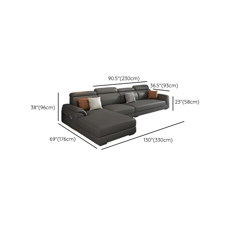 L-Shape/Straight Left/Horizontal Sofa Recliner/Sofa Couch with Pine Wood Frame - image 20