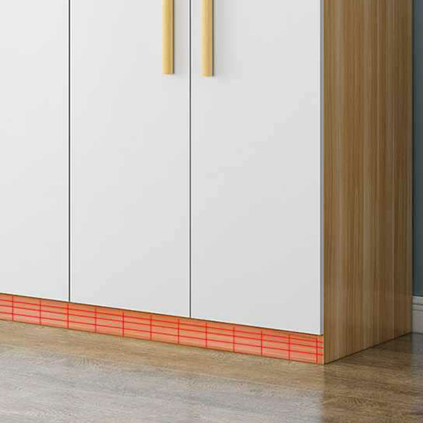 Modern Manufactured Wood Cabinet Armoire with Interior Shelves, Clothing Rod and Soft Close Door - image 9