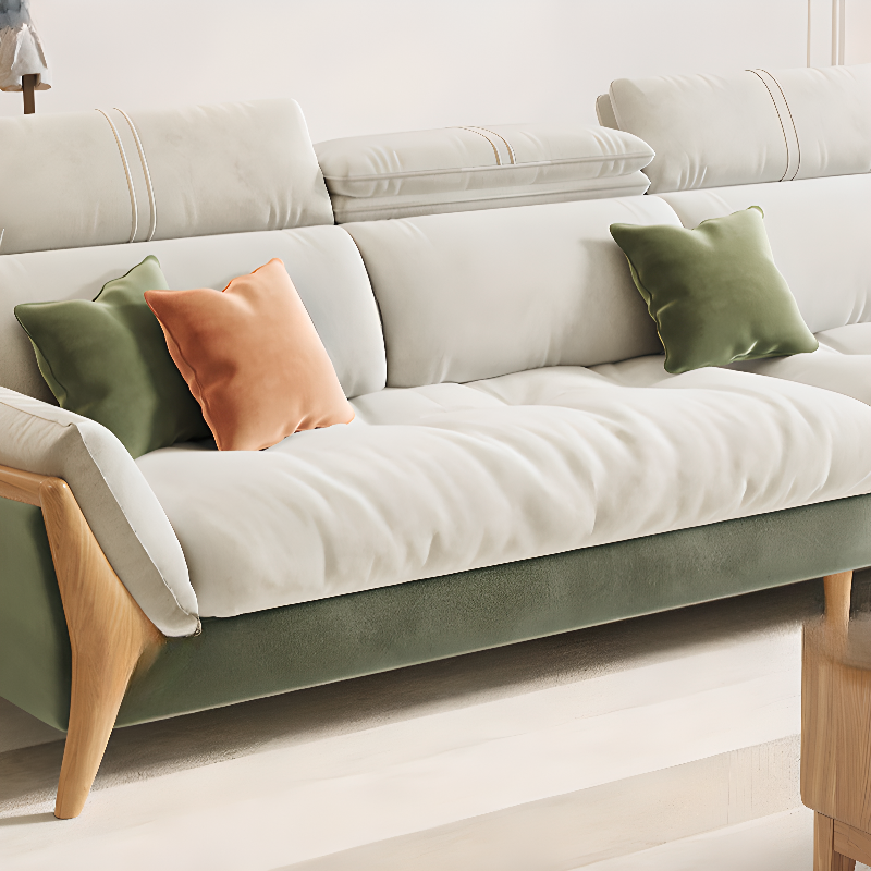 Straight/L-Shape Chalk Sofa/Sofa Chaise with Horizontal/Left Orientation and Standard Foam Seat Fill - image 12