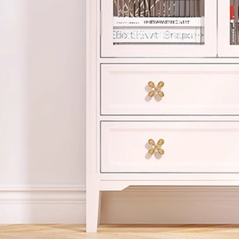 Self-supporting Grey /Azure/Peony Natural Wood Accent Cabinet with Squared Leg Drawing Room - image 7