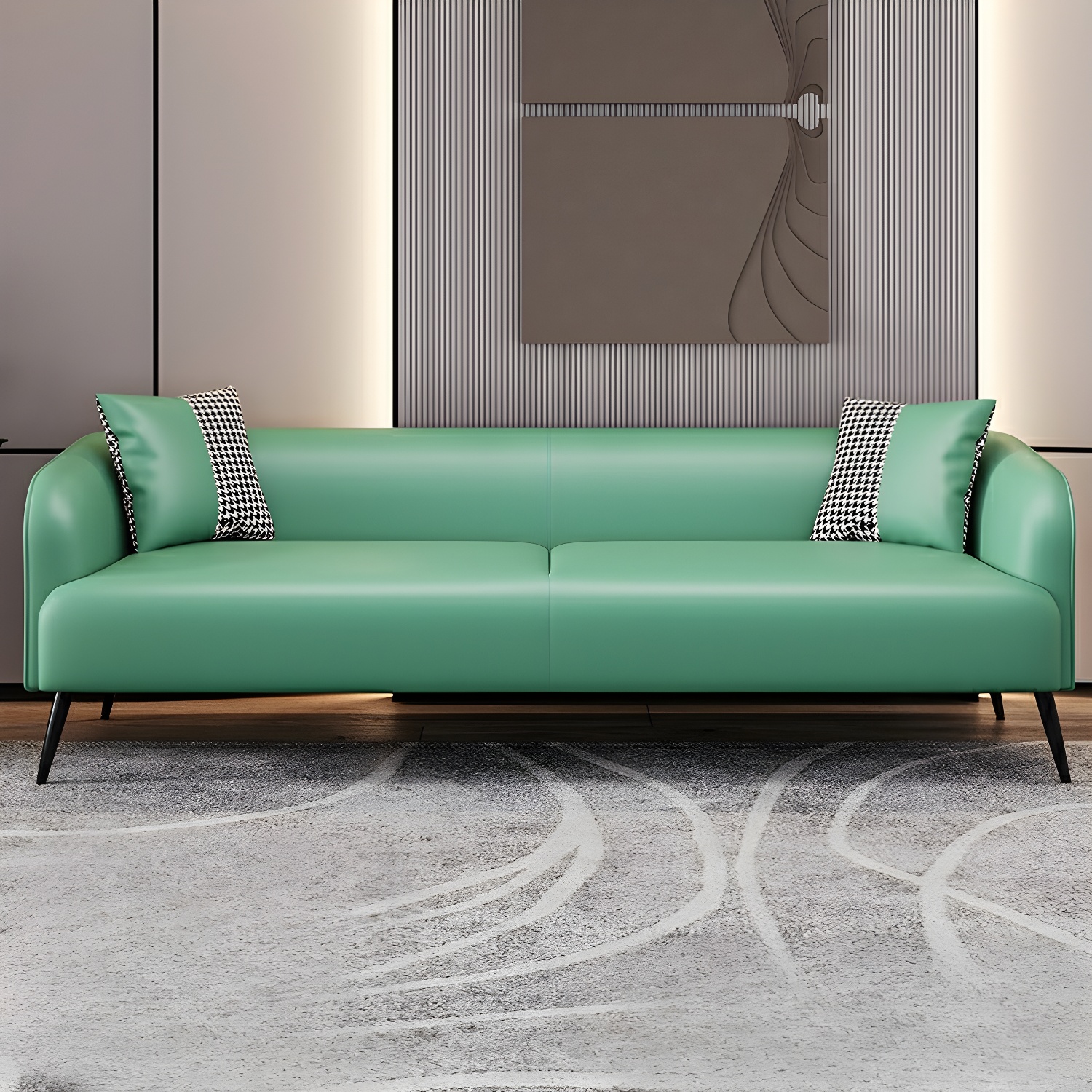 3-Seater Modern 69" L Standard Sofa with Tight Back for Living Room - image 5