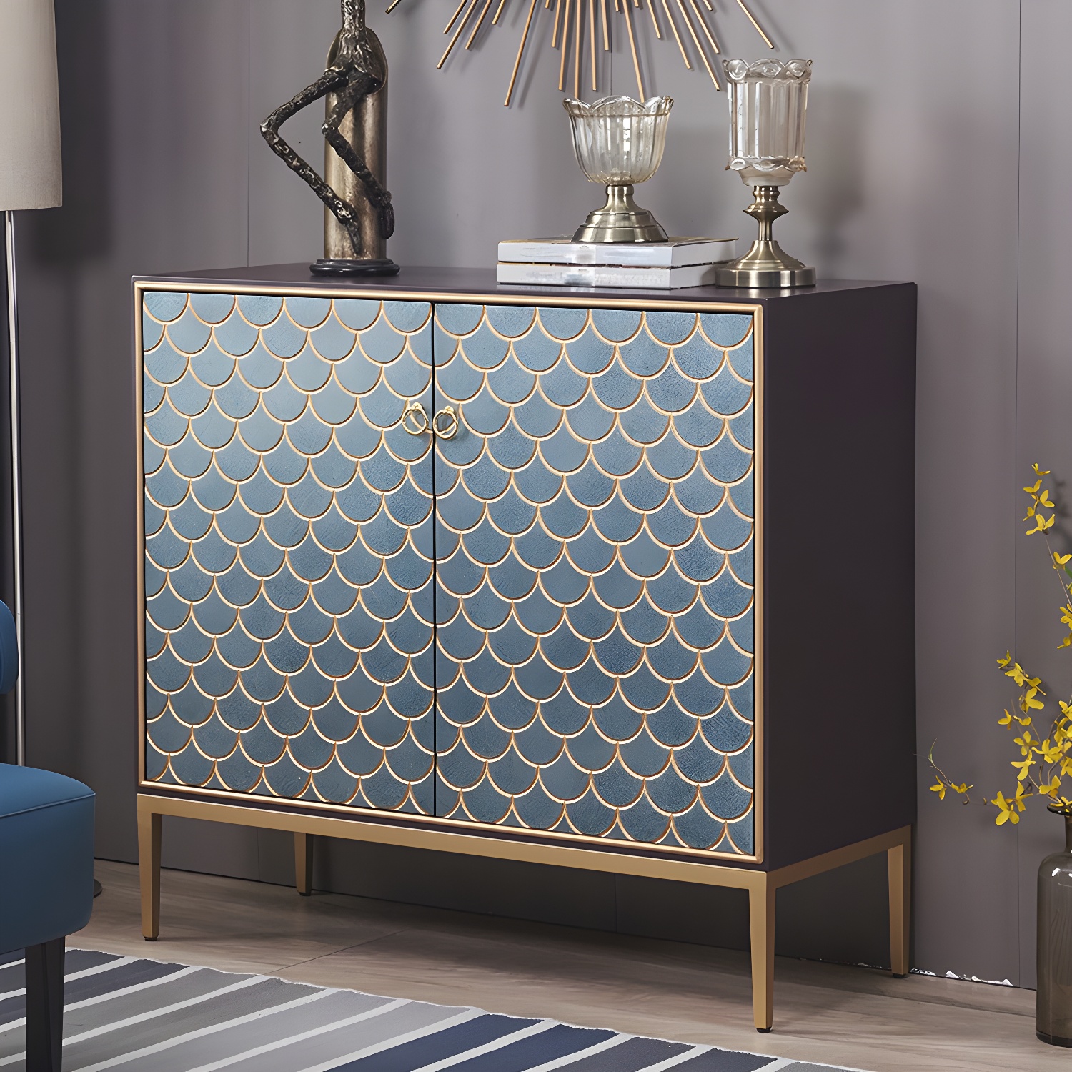 Modern Storage Chest Manufactured Wood Dresser , 12.48/15.6 Inch Width - image 5