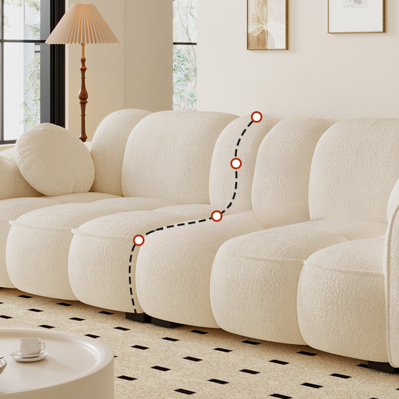 Drawing Room Standard Sofa in Midnight Black/Light Gray/Light Brown with Armrest - image 10