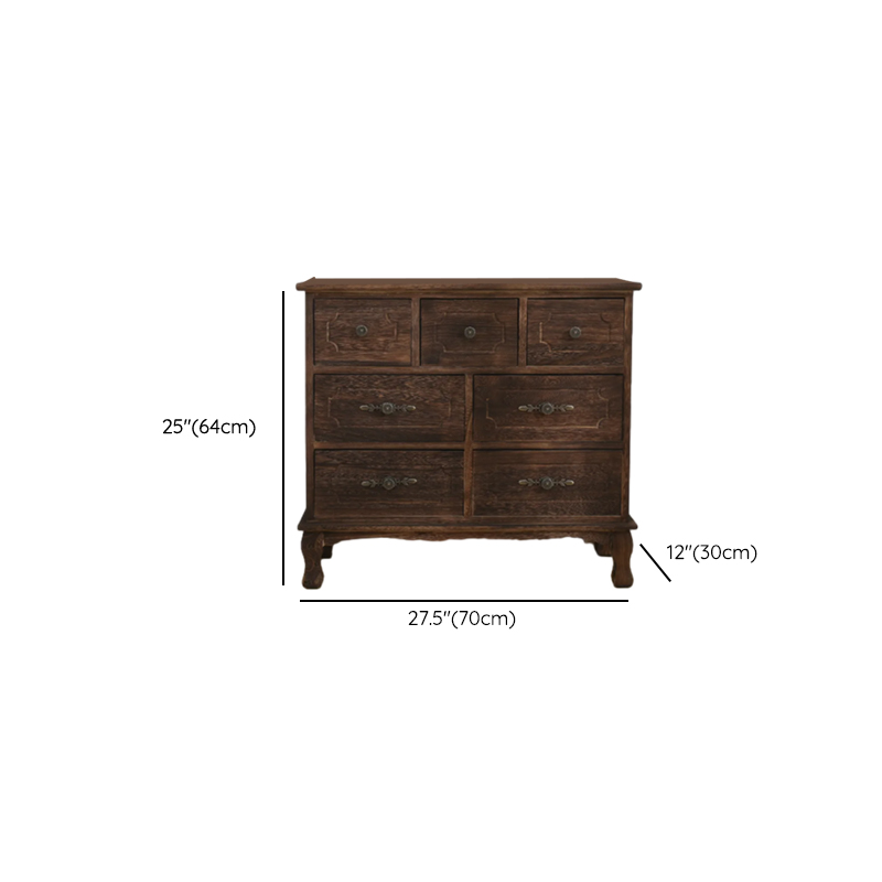 French Wood Vertical Console Dresser with 9 Drawers/7 Drawers/10 Drawers - image 31