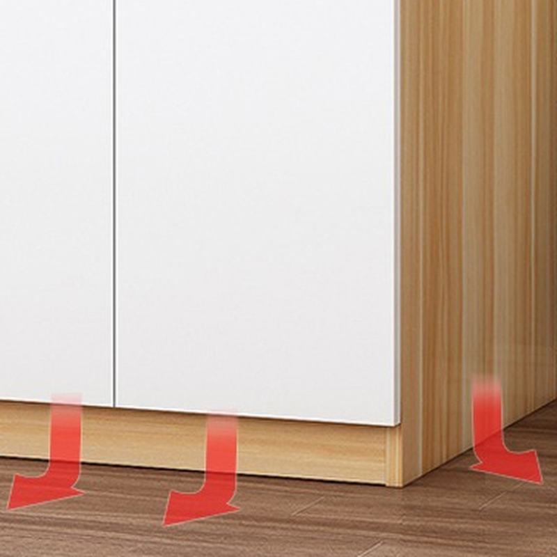 Minimalist Manufactured Wood Wardrobe Closet with Interior Shelves and Clothing Rod - image 6