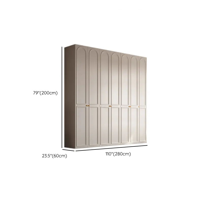 White Casual Wood Independent Armoire Cabinet with Soft Close Drawer, Soft Close Door, and Interior Shelves - image 22