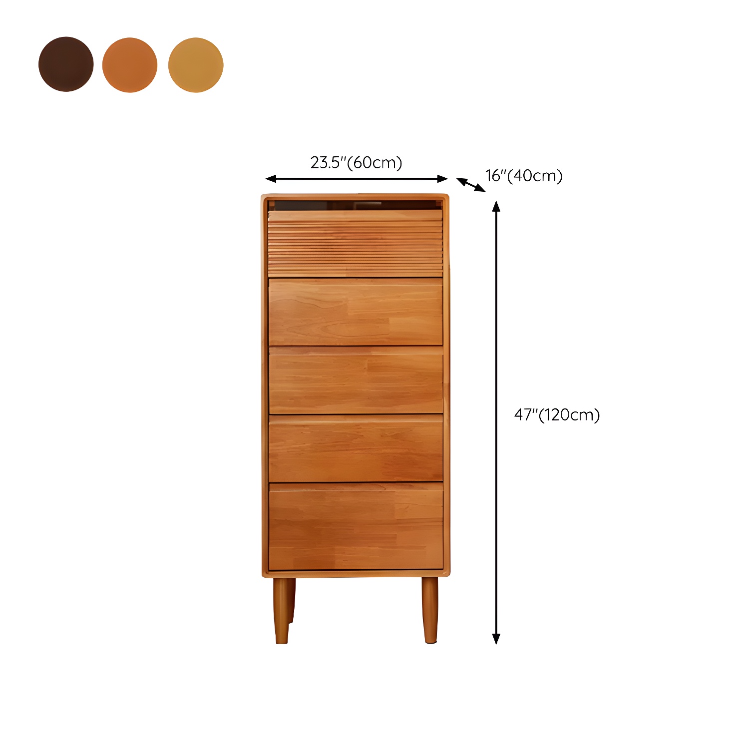 Cabinetry Concept Modern Wood Dresser with Drawers in Narrow Width - image 24