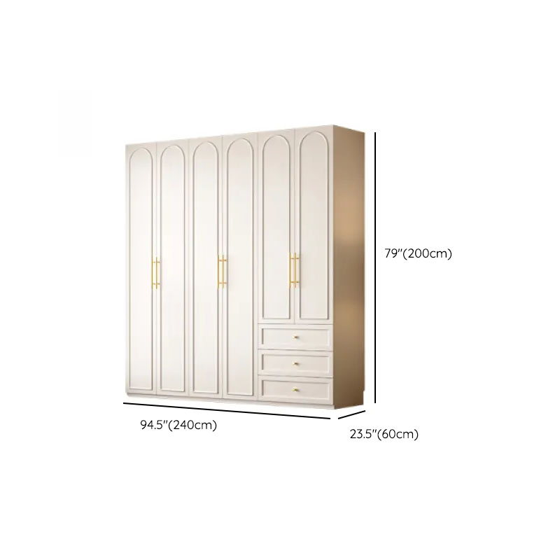 Chalk Modern Wooden Standalone Almirah with 3-Drawer/6-Drawer, Soft Close Door, and Interior Shelves - image 15