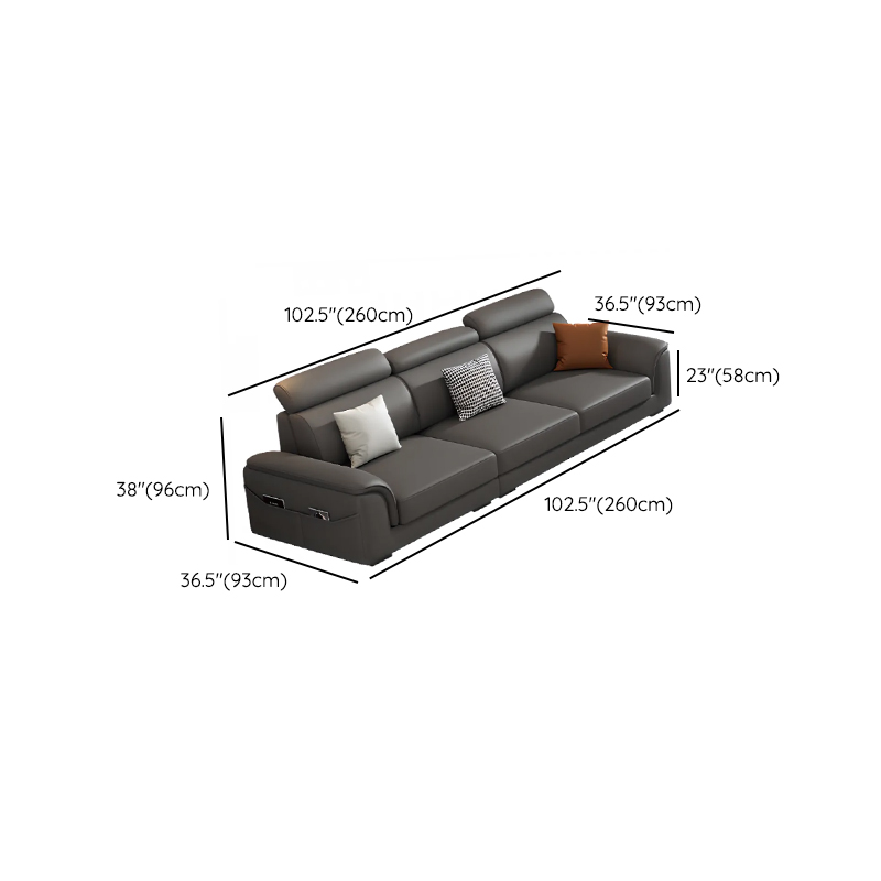 L-Shape/Straight Left/Horizontal Sofa Recliner/Sofa Couch with Pine Wood Frame - image 17