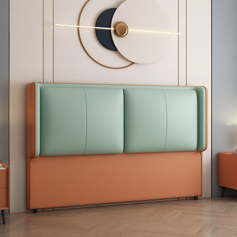 Modish Style Panel Headboard in Timber with No Distressing, Rectangle Shape for King/Queen/Full Bed, Featuring Sponge Upholstery and Standard Height - image 6