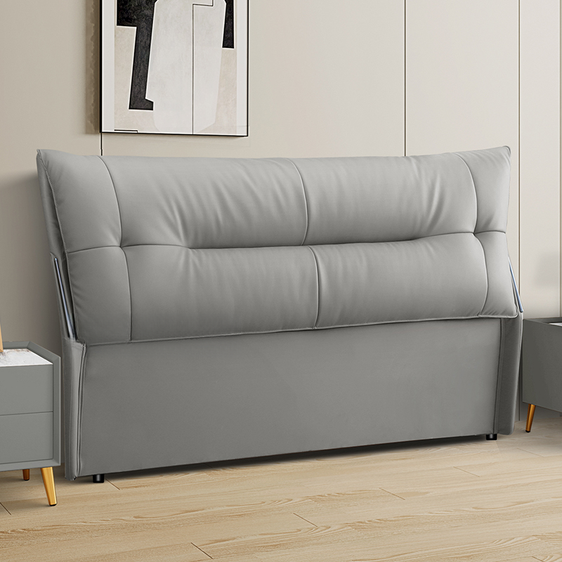 Simplistic Style Panel Headboard with No Distressing, Piled Tufted Rectangular Shape for King/Queen/Full Bed, Cotton Upholstery Fill, Standard Height - image 5