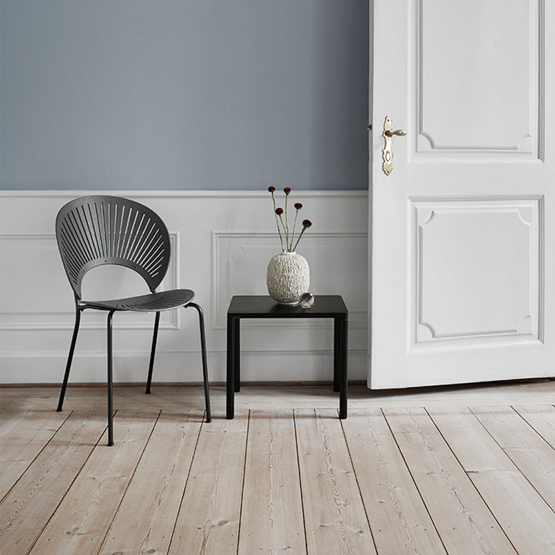Dining Room Sturdy Side Chair with Outlined Frame and Foot Pads - image 8