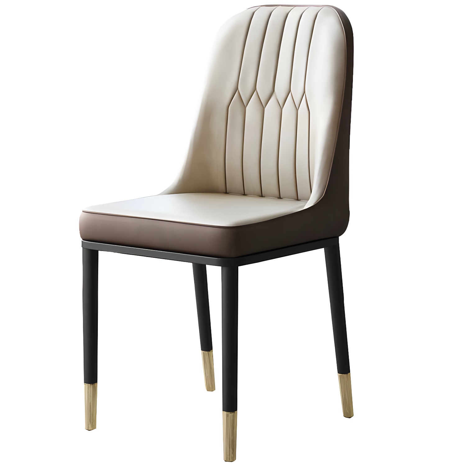 Metal Base Indoor Chair 18'' Wide Parsons Leather Chair for Restaurant - image 8