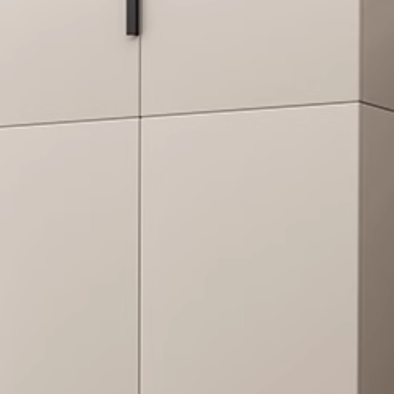 Modish Manufactured Wood Wardrobe Closet with Interior Shelves and Clothing Rod - image 4