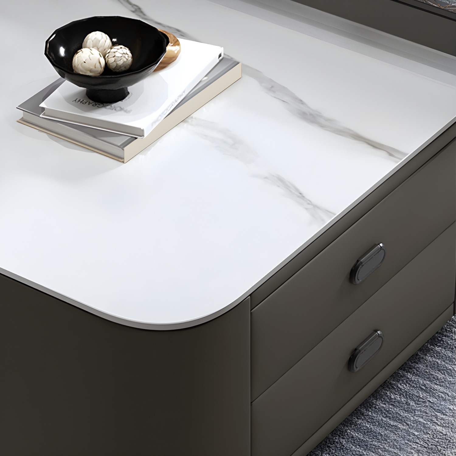 Square Coffee Table Glass Top 2 Nesting Coffee Table Set with Storage - image 18