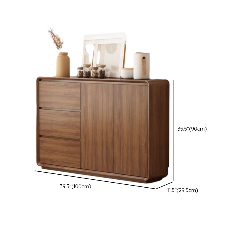 Casual Cocoa Standard/Narrow Sideboard with 3 Drawers/3 Shelves/2 Doors/3 Doors - image 19