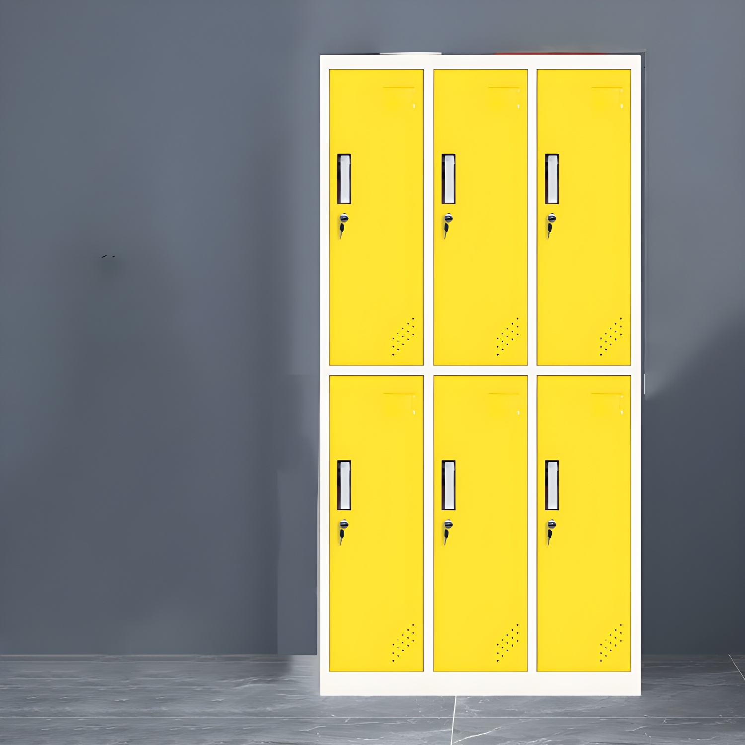 Contemporary Wardrobe 6-Door Metal Wardrobe Closet, 35.43" D x 16.53" W x 70.87" H - image 7