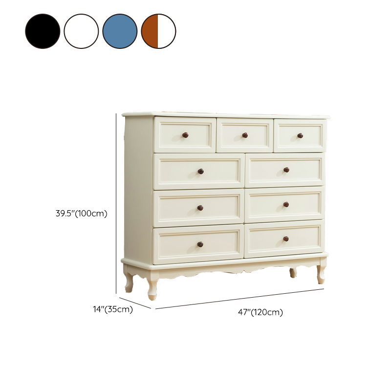 Traditional Solid Wood Dressers with Self Close Drawers in Compact Size - image 21