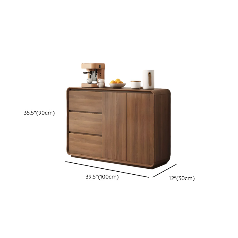 Ground Detached Cocoa Worktop Sideboard with Kitchen Gadget Storage for Culinary Space - image 12