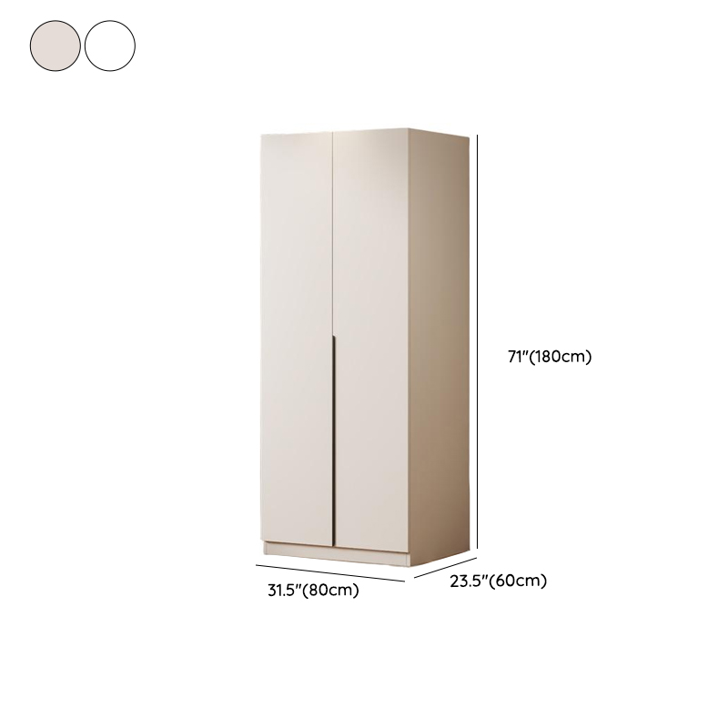 Minimalist Manufactured Wood Independent Wardrobe Closet with Soft Close Door, Interior Shelves, and Clothing Rod - image 8