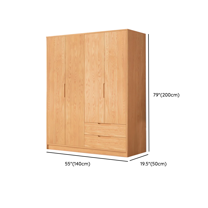 Wood Color Nordic Unfixed Wardrobe Closet - image 22