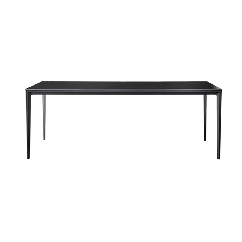 Elegant Industrial Style Dining Set in Black - 7 Piece with Metal Material - image 5