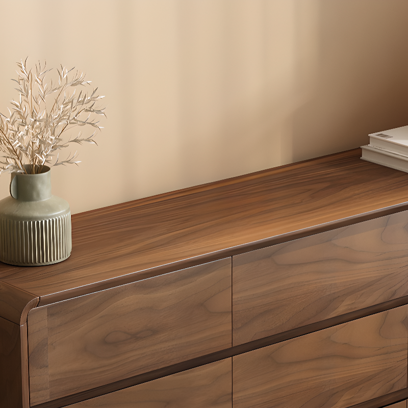 Cocoa Simplistic Natural Wood Double Dresser/Lingerie Chest with 6/9/5 Drawers in Horizontal/Vertical Orientation - image 6