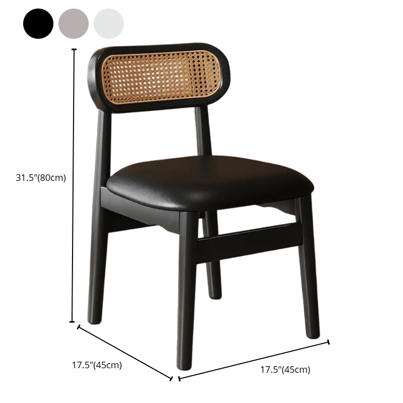 Simple Drawing Room Side Chair with Exposed Back, Upholstered Seat, and Wooden Legs - image 16