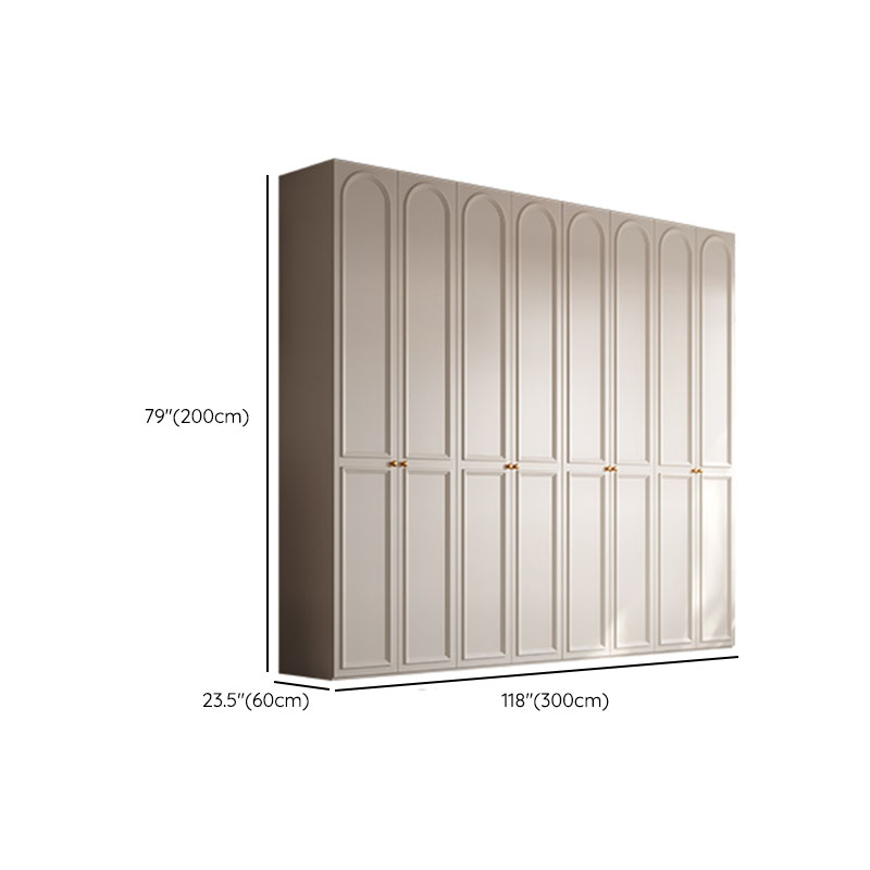 Chalk Modern Wooden Standalone Almirah with Soft Close Drawer, Soft Close Door, and Interior Shelves - image 25