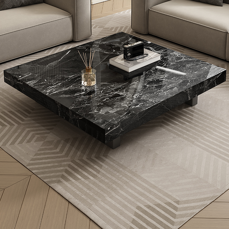 Square Board Game Coffee Table with Sled Base Suitable for Living Room Use - image 5