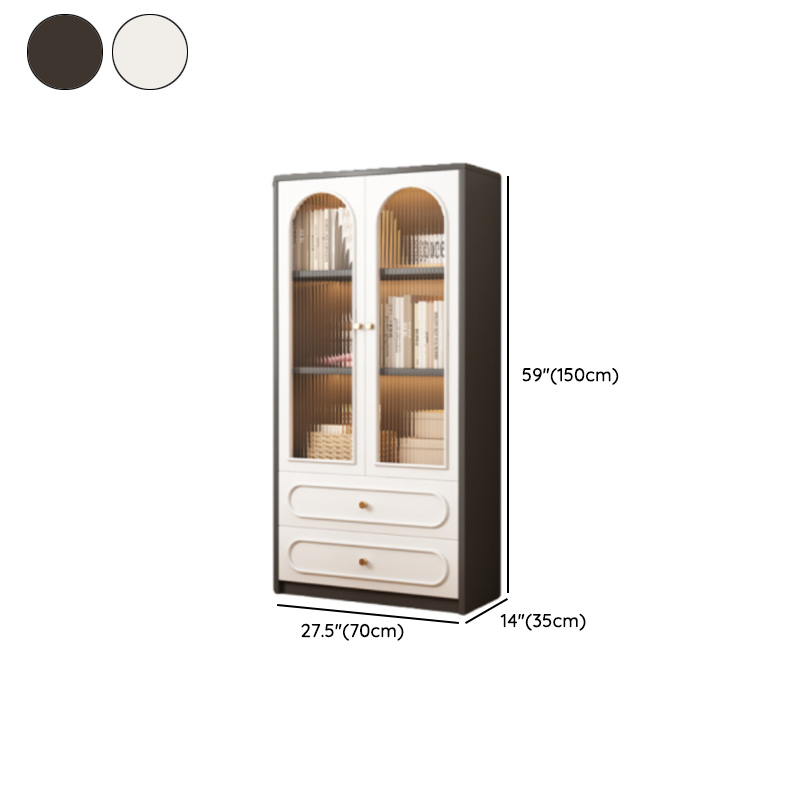 Detached Scratch-immune Accent Cabinet with Glazed Door, Adjustable Shelf, Cabinet Knobs, Soft Close Drawer, and Stain Resistant Finish - image 19