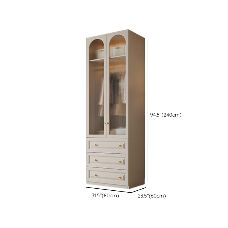 Minimalist Manufactured Wood Independent Almirah with Soft Close Drawer, Interior Shelves, and Clothing Rod - image 32