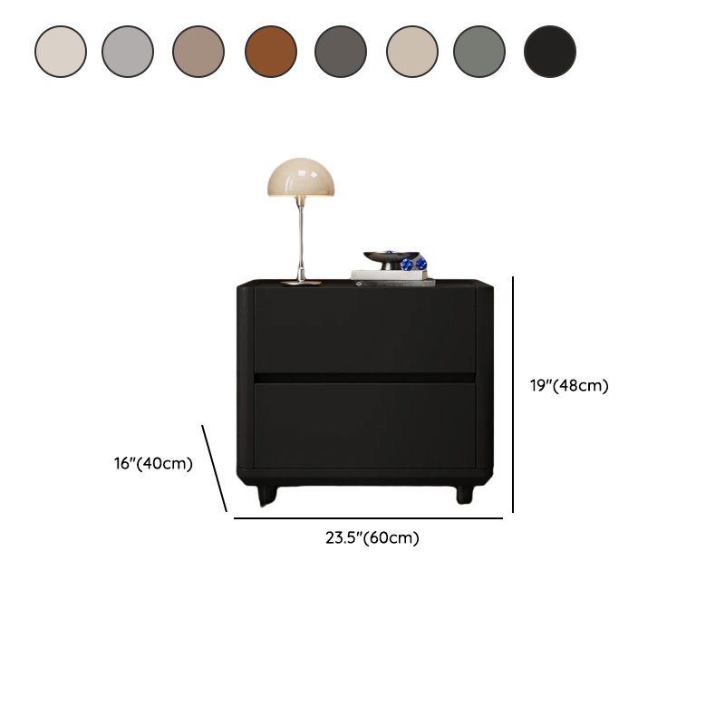 Organic Modern Nightstand With Drawer Organization Featuring 2 Drawers and Stone Countertop - image 13