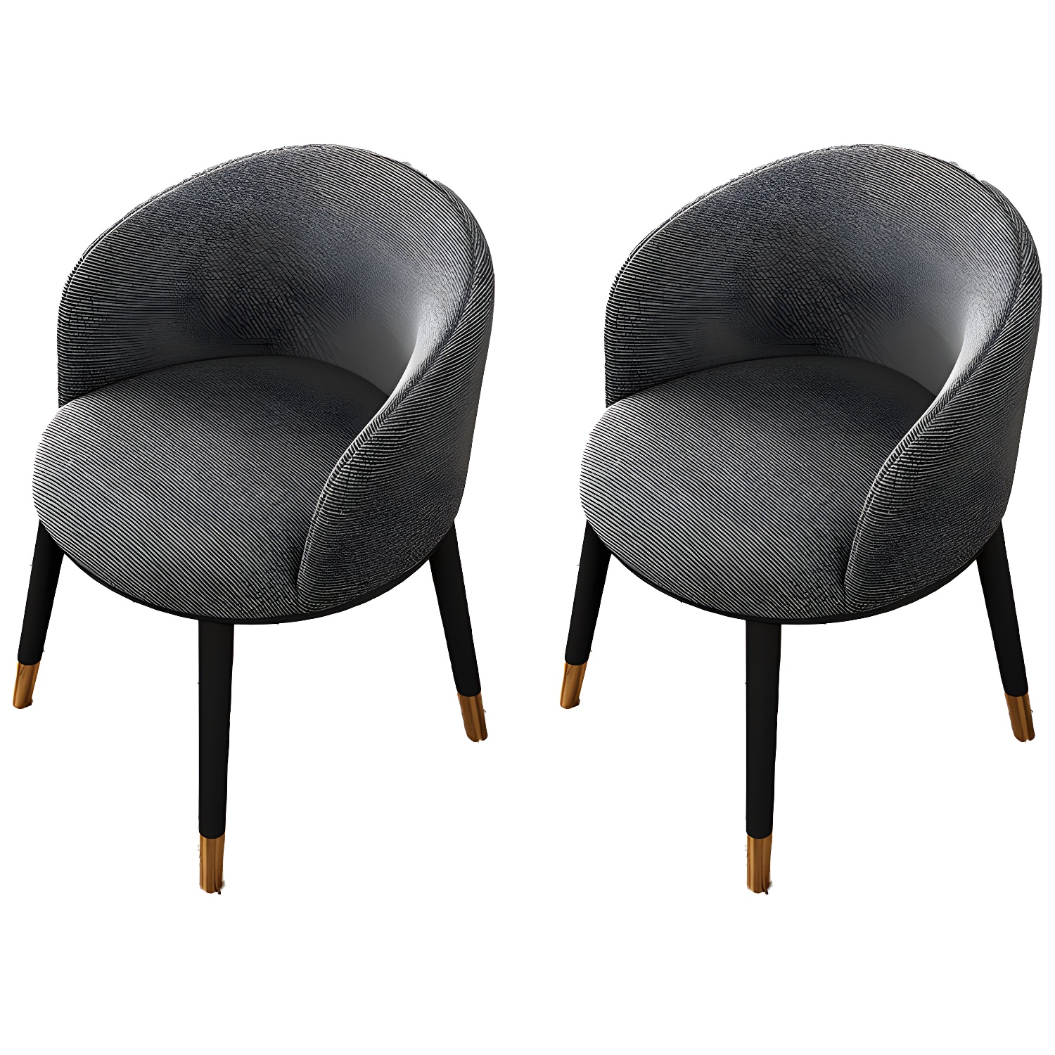 Contemporary Leather Home Arm Chair Solid Back Matte Finish Dining Chair - image 20
