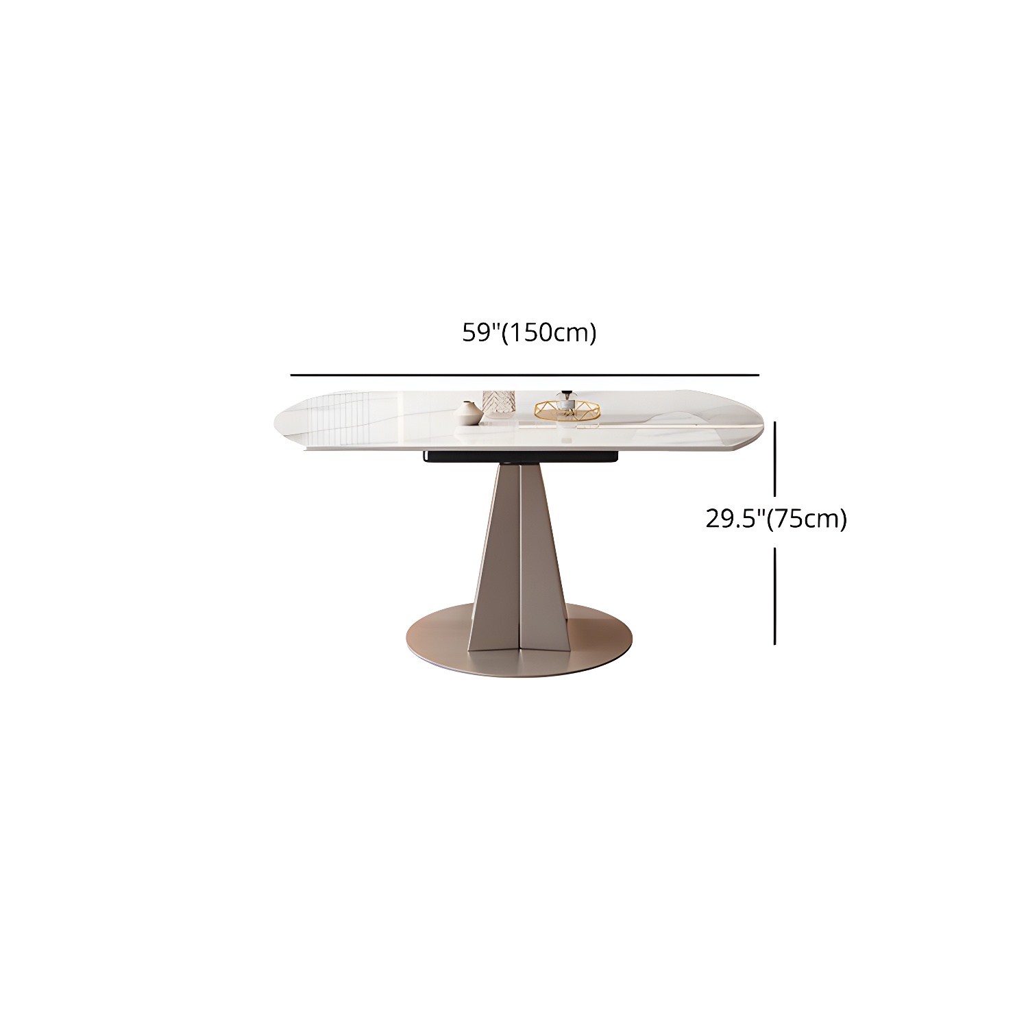 Contemporary 1/2/5/7 Pieces Dining Set Sintered Stone Dining Room Set for Small Space - image 13