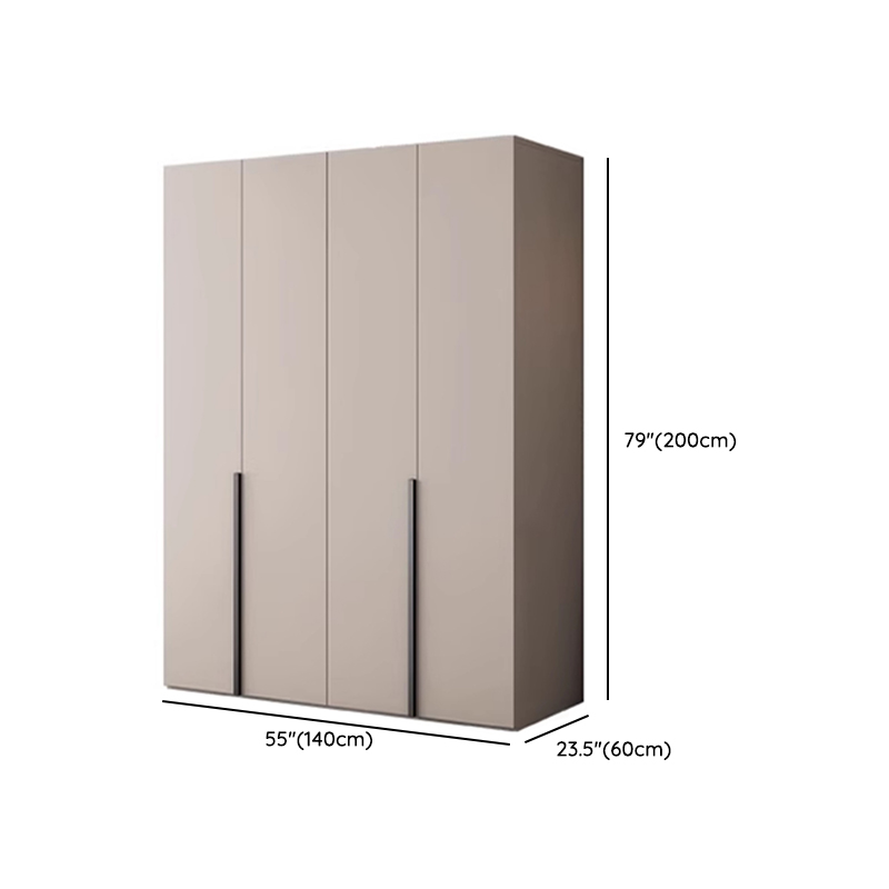 Light Gray Trendy Detached Armoire Cabinet with Soft Close Door, Interior Shelves, and Hanging Rod - image 13