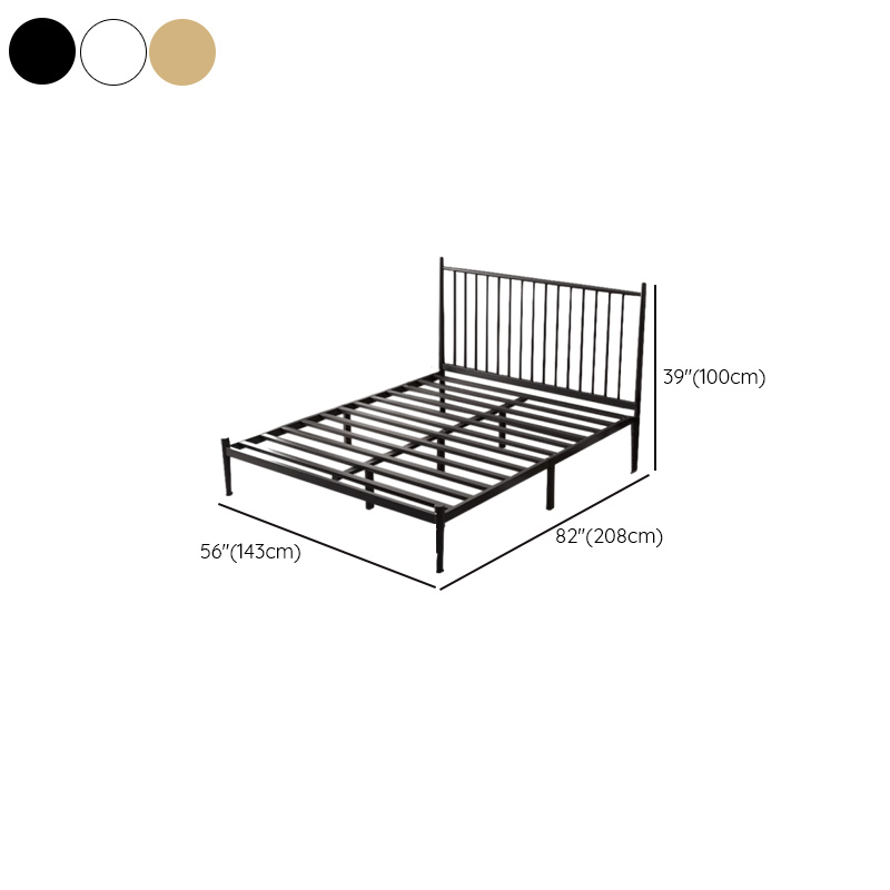 Solid Color Iron Slat Bed for Living Room - image 16