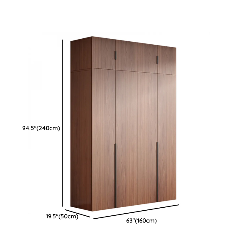 Sepia Minimalist Lumber Independent Cabinet Armoire with Soft Close Door, Interior Shelves, and Hanging Rod - image 18