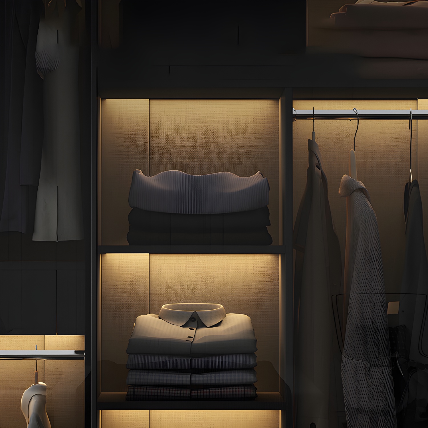 Modern Style Glass Wardrobe Black Colour Wardrobe Closet with Sliding Door - image 3