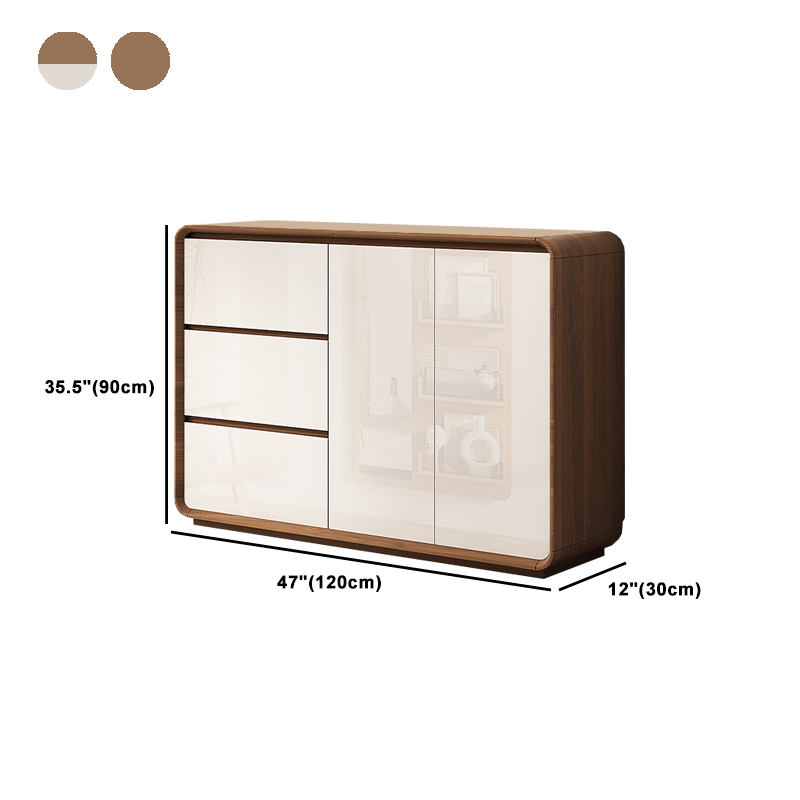 3 Drawers & 2 Doors/3 Doors/1 Door & Two Internal Shelves/Four Internal Shelves Simple Narrow/Standard Flooring Sideboard with Compartment - image 10
