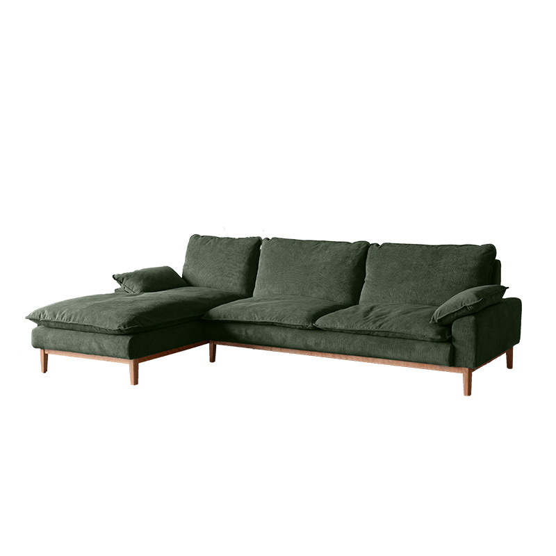 Contemporary Seats 2/1 Person Straight/L-Shaped Horizontal Left Sofa Couch /Chaise with Natural Wood Frame - image 18