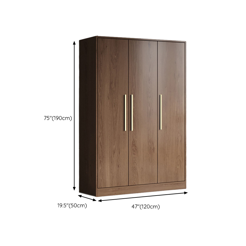 Modern Wood Wardrobe Armoire: 1pc Clothing Rod, Non-Adjust Shelves, Pre-Drilled Holes - image 18