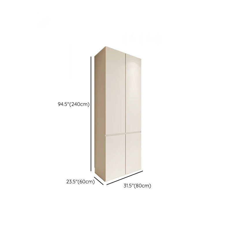 Beige Manufactured Wood Independent Wardrobe Closet with Soft Close Drawer, Soft Close Door, Interior Shelves, and Articulated Mechanism - image 17